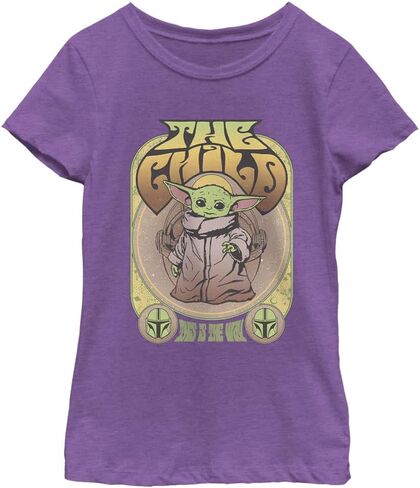 STAR WARS Mandalorian Grogu Retro Gig Girls Short Sleeve Tee Shirt in Saudi Arabia