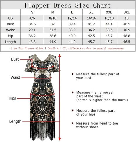 Women's 1920s V Neck Striped Gatsby Inspired Sequin Beads Long Fringe Flapper Dress w/Accessories Set in Kuwait