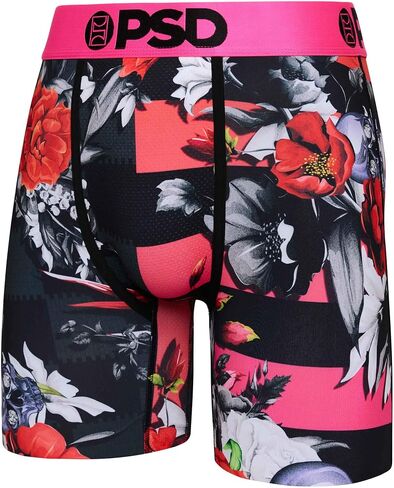 PSD Men's Floral High 3-Pack Boxer Briefs, Multi, L in Saudi Arabia