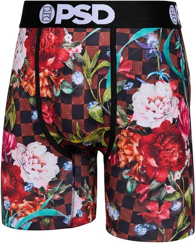 PSD Men's Floral High 3-Pack Boxer Briefs, Multi, L in Saudi Arabia