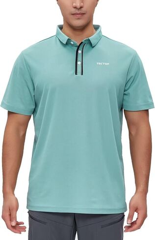 قمصان بولو للرجال جولف قصيرة راجلان سريعة الجفاف والأداء الرياضي والملابس الكاجوال in Kuwait