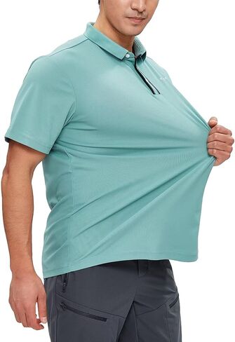 قمصان بولو للرجال جولف قصيرة راجلان سريعة الجفاف والأداء الرياضي والملابس الكاجوال in Kuwait