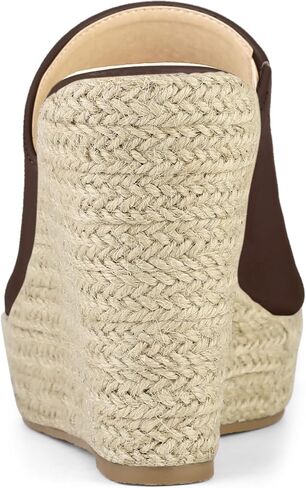 Allegra K Women's Espadrille Wedge Platform Mules in Kuwait