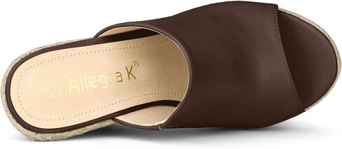 Allegra K Women's Espadrille Wedge Platform Mules in Kuwait