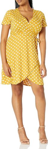Star Vixen Women's Plus Size Ss Ballerina Wrap Dress in Saudi Arabia