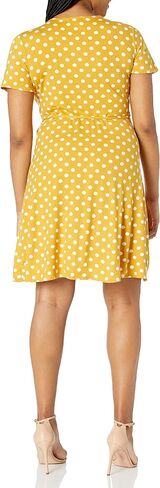 Star Vixen Women's Plus Size Ss Ballerina Wrap Dress in Saudi Arabia