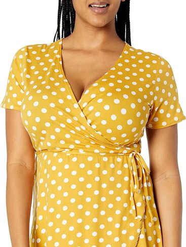 Star Vixen Women's Plus Size Ss Ballerina Wrap Dress in Saudi Arabia