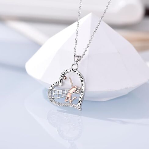 Tennis/Basketball/Baseball/Basketball/Soccer/Volleyball Necklace for Women Sport Inspirational Jewelry Gifts for Women Men in Kuwait