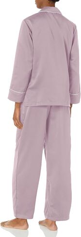 Natori Women's Satin Essentials L/S Notch Pj Cb: 27" / Inseam: 29" in Saudi Arabia