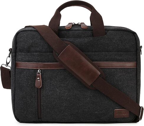 RAVUO Messenger Bag for Men, Water Resistant 17.3 inch Laptop Business Briefcase Canvas Shoulder Satchel for Work Business… in Saudi Arabia