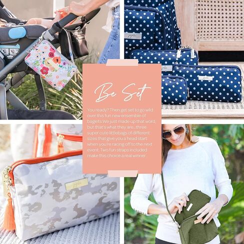 JuJuBe | Be Set Organization Pouches, Pretty Travel Toiletry Bag Set for Women, Stylish Party Clutch or Handbag in Saudi Arabia