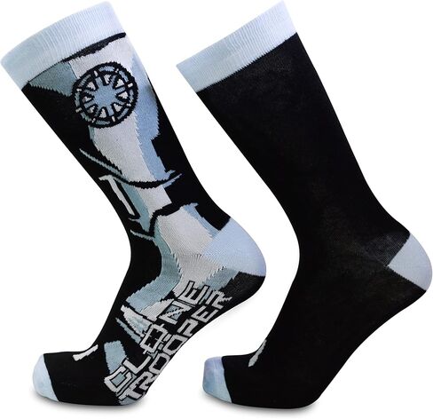 Star Wars Bad Batch Hunter Tech Crosshair Wrecker 2 Pack Crew Socks, Black, L in Saudi Arabia