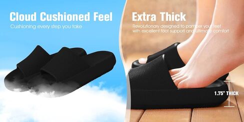 شباشب سحابة رياضية للحمام مانعة للانزلاق مريحة نعال وسادة سميكة ناعمة, 0 in Kuwait