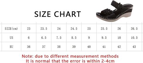 Aeefnuie Women Wedge Sandals, Hollow Flowers With Arch Support Comfortable Orthopedic Sandals Plus Size Slippers in Saudi Arabia