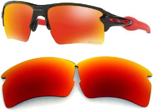 عدسات بديلة من Galaxy لنظارات Oakley Flak 2.0 XL الشمسية المستقطبة باللون الأحمر in Saudi Arabia