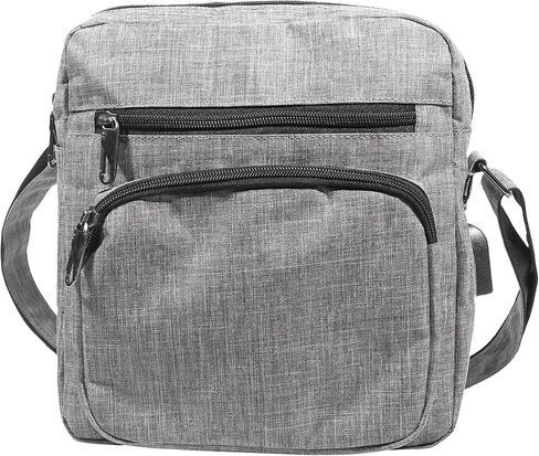 Shoulder Anti-theft Bag Adjustable Strap USB Charging Port Crossbody in Kuwait