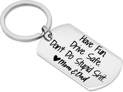 TOS استمتع بسلسلة مفاتيح آمنة أحبك في القيادة، هدية لمحبي السائق الجديد، الزوج، الأب، الأم، الابنة، الأخت، الأخ، الصديق، هدية in Kuwait