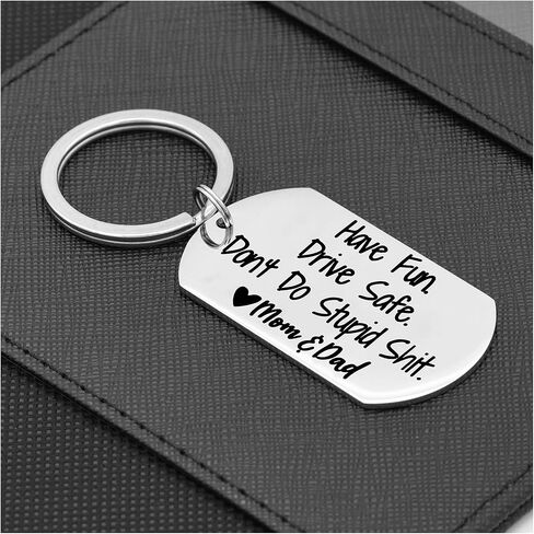 TOS استمتع بسلسلة مفاتيح آمنة أحبك في القيادة، هدية لمحبي السائق الجديد، الزوج، الأب، الأم، الابنة، الأخت، الأخ، الصديق، هدية in Kuwait