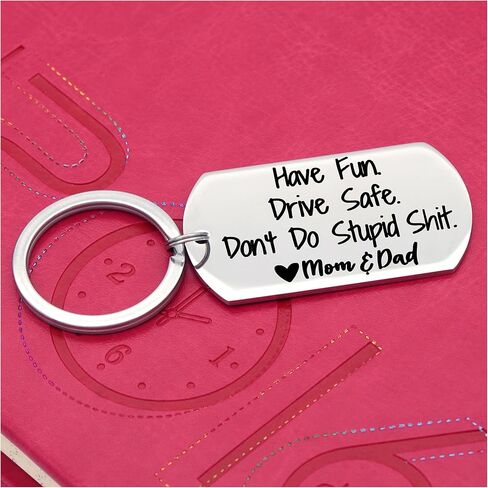 TOS استمتع بسلسلة مفاتيح آمنة أحبك في القيادة، هدية لمحبي السائق الجديد، الزوج، الأب، الأم، الابنة، الأخت، الأخ، الصديق، هدية in Kuwait
