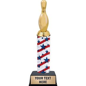11" Custom Bowling Pin Trophies - Bowling Trophy Perfect for Bowling Awards, Bowling Tournaments, Bowling Turkey Trophies Prime