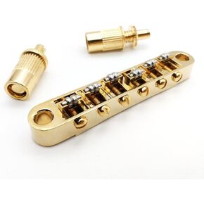 MENSANL Black Roller Saddles Tune-O-Matic Bridge for Les Paul LP Guitar Good for Bigsby in Saudi Arabia