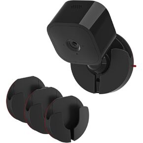 طقم تثبيت على الحائط من HOLACA مكون من 3 قطع لجهاز Blink Mini مع لاصق قوي بدون براغي - سهل التركيب، لا حاجة لأي أدوات، لا فوضى، لا حفر، حامل لاصق قوي