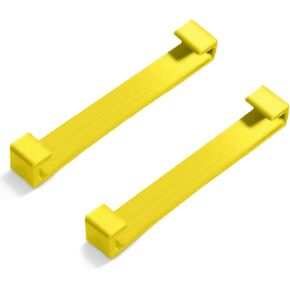 SplashNColor A50 Support Brace Clamps Upgrade for Cushion - Enhance Your Headphone Comfort with Durable and Secure Fit - Compatible with Astro A50 Gen. 4 and Mod Kit - 2 Pack (Flexible, Yellow)