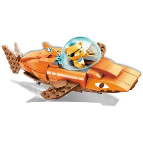 Enlighten for Age 6+ Building Block Ocean Adventure Octonauts GUP-B Tiger Shark Vehicle & Kwazii 113pcs Building Brick Set-No Package Box (3701)