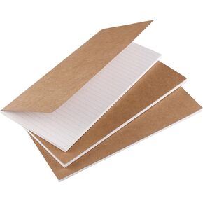 Robrasim Refill Inserts for Pocket Leather Traveler's Notebook 5.2" × 4" - Set of 3 - Weekly