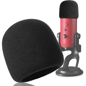 YOUSHARES Blue Yeti Protector - غطاء سيليكون للحماية الكاملة لميكروفون Yeti & Yeti Pro (أرجواني مطري)