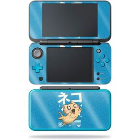 MIGHTY SKINS MightySkins Glossy Glitter Skin for Nintendo New 2DS XL - Feline Kawaii | Protective, Durable High-Gloss Glitter Finish | Easy to Apply, Remove, and Change Styles | Made in The USA
