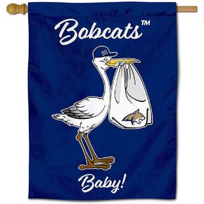 Montana State Bobcats New Baby Gift Banner Flag