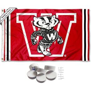 Wisconsin Badgers Retro Vault Throwback Banner and Tapestry Wall Tack Pads
