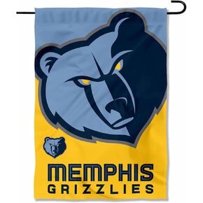 Memphis Grizzlies Double Sided Garden Flag
