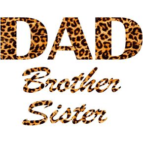 DAD/Brother/Sister Family Iron-on Transfers Patches Patch Embroidered Applique Badge Iron on DIY Accessories