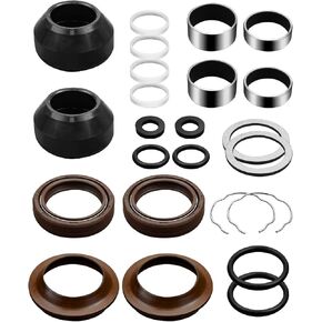 Fork Rebuild Kit Seals Bearings Bushings Replace 0403-0022, Fit for Harley Davidson Road Glide Fat Boy Electra Glide Heritage Softail Softail Dyna Road King Night Train Street Glide, 41mm