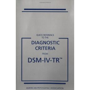 مرجع سريع لمعايير التشخيص من DSM-IV-TR