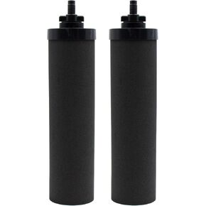 Water Filter Replacement for Berkey® BB9-2 Black Activated Carbon Filters, Compatible with Berkey® Gravity Water Filter System, Pack of 2