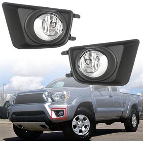 munirater 2 pcs H11 Fog Light Bumper Driving Lamps Replacement for 2012-2015 Toyota Tacoma Pickup (without Harness Switch)