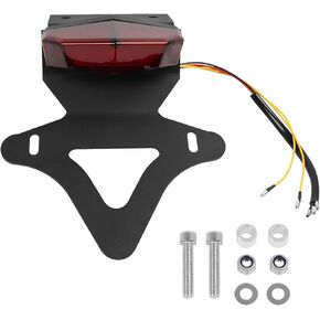 Motorcycle Rear Tail Light License Plate Bracket Replacement for Honda CRF300L CRF 300L 2021 2022 2023 2024 Rear Tail Tidy Fender Mount (clear)