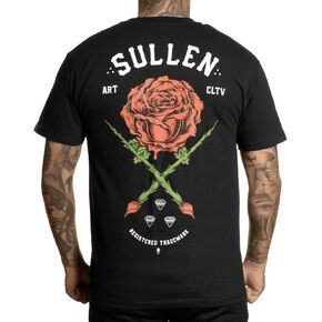 Sullen Men's Rose Badge Tattoo Lifestyle Graphic Standard Short Sleeve Tee
