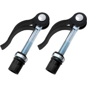 VAKTOK-Rugged Aluminum Alloy Bicycle Binder M8x65 Bike Seat Clamp/Bolt Seat Post Quick Suitable for folding bike mountain bike（Black）-2pcs