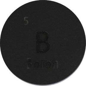 Boron (B) 24.26mm Metalalloid Disc for Collection or Experiments