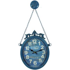 Paris Antique Market Clock Home Decor London England Wall Clocks Antique Style