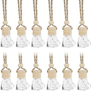 Car Air Freshener Diffuser,Hanging Car Air Freshener Diffuser,Car Diffuser Air Freshener,Car Accessories Car Diffuser Bottles Empty Perfume Bottles,Oil Aromatherapy Glass Vials (Diamond)