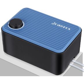Aquarium Air Pump,Triple Sound Insulation, Ultra-Quiet Fish Tank Bubbler, Friendly Material, Skin Feeling, 5.5W Adjustable Oxygen 2 Air Outlets, for Fish Tank 20 to 150 Gallons