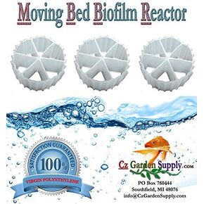 K2.5 XL Cz2.5 وسائط مرشح PREMIUM GRADE Moving Bed Biofilm Reactor (MBBR) طازج، عذراء، غير معاد تدويره. يُنشئ أقوى العناصر المفيدة للزراعة المائية • تربية الأحياء المائية • البرك • أحواض السمك (1 جالون)