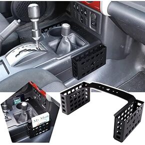 HAPPYHORSE for Toyo-ta FJ Cruiser 2007-2021 car Central Control Gear Panel on Both Sides of The Aluminum Alloy Storage Basket Accessories