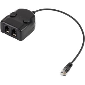 Splitter Training Adapter, Telephone Splitter Training Box Volume Control Intelligent Sound Closed for Phone Handsets