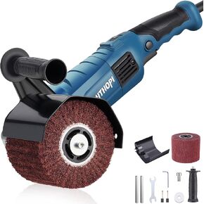 1800W Burnishing Polishing Machine, 110V Handheld Electric Stainless Steel Polisher, 8 Variable Speed, 3100RPM for Metal, Stainless Steel, Wood
